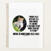 Michel de Montaigne beim Katzenangebot Planer (Vorderseite)