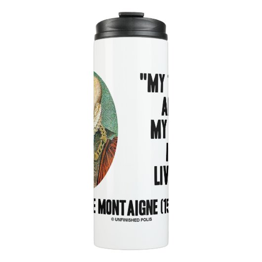 Michel de Montaigne: Mein Handel und meine Kunst l Thermosbecher (Vorderseite)