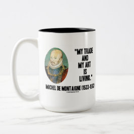 Michel de Montaigne: Mein Handel und meine Kunst l Zweifarbige Tasse