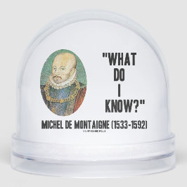 Michel de Montaigne Was weiß ich? Kostenvoranschla Schneekugeln