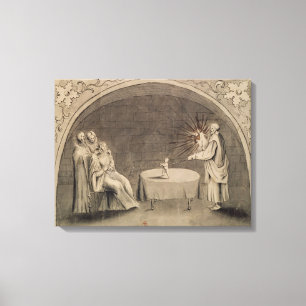 Michel de Nostradame und Catherine Leinwanddruck