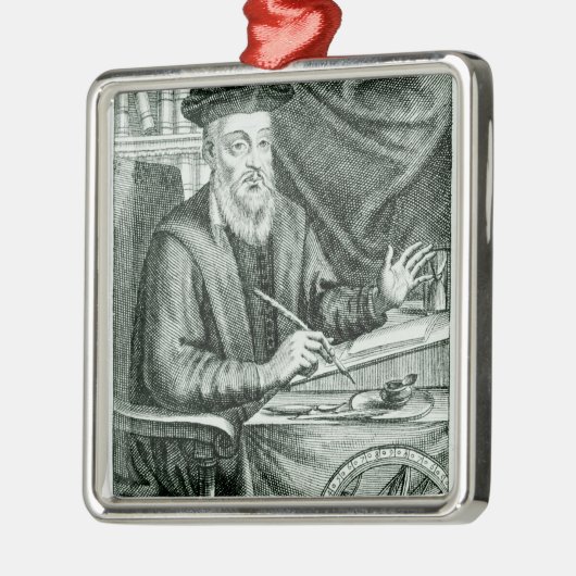 Michel de Nostredame Ornament Aus Metall (Links)