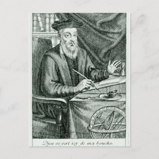 Michel de Nostredame Postkarte (Vorderseite)