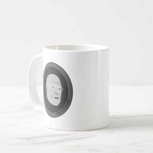 Michel-foucault Kaffeetasse (Vorderseite Links)