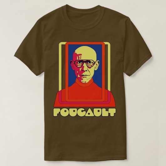 Michel Foucault Retro 70er Style T-Shirt (Design vorne)