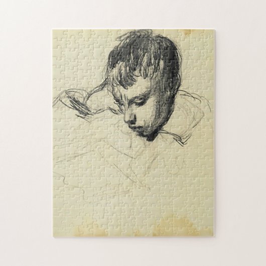 Michel Monet Reading Monet Fine Art Puzzle (Vertikal)