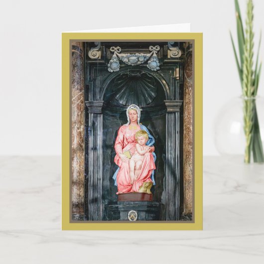 Michelangelo 1504 Madonna of Bruges Christmas  Karte (Vorderseite)