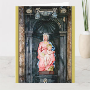 Michelangelo 1504 Madonna von Brügge Weihnachten Karte