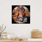 Michelangelo Art & Famous "Learning" Quote Poster (Küche)
