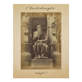 Michelangelo Artist Renaissance | Moses | Poster