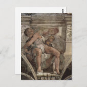 Michelangelo Buonarroti Deckenfresko zur Sch?pfung Postkarte (Vorne/Hinten)