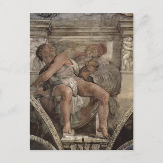 Michelangelo Buonarroti Deckenfresko zur Sch?pfung Postkarte (Vorderseite)