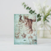 Michelangelo Buonarroti Studien für Libyer Sibyl Postkarte (Stehend Vorderseite)