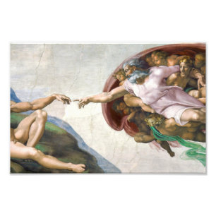 Michelangelo Buonarroti's The Creation of Adam (ci Fotodruck
