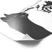 Michelangelo Cat - Farbe für Hintergrund auswählen Fotodruck (Ecke)