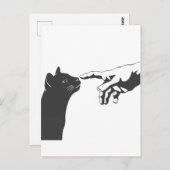 Michelangelo Cat - Farbe für Hintergrund auswählen Postkarte (Vorne/Hinten)