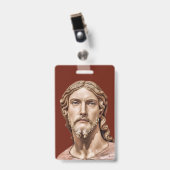 Michelangelo Christus der Erlöser Abzeichen Ausweis (Vorderseite mit Clip)