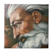 Michelangelo Creation Adam God Art Fliese (Vorderseite)