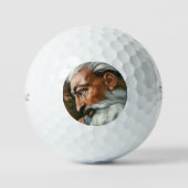 Michelangelo Creation Adam God Art Golfball (Vorderseite)
