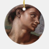 Michelangelo Creation Adam God Art Keramik Ornament (Hinten)