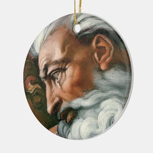 Michelangelo Creation Adam God Art Keramikornament (Links)