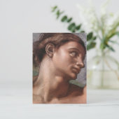 Michelangelo Creation Adam God Art Postkarte (Stehend Vorderseite)