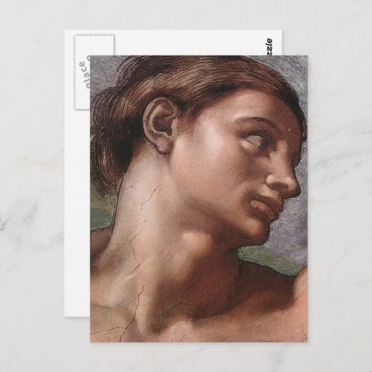 Michelangelo Creation Adam God Art Postkarte (Vorne/Hinten)