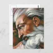 Michelangelo Creation Adam God Art Postkarte (Vorne/Hinten)