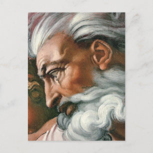 Michelangelo Creation Adam God Art Postkarte