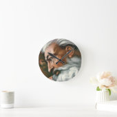 Michelangelo Creation Adam God Art Runde Wanduhr (Zuhause)
