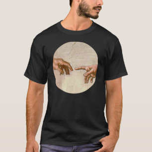 Michelangelo Creation Adam God Art T-Shirt