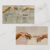 Michelangelo Creation Adam God Art Visitenkarte (Vorne/Hinten)