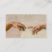 Michelangelo Creation Adam God Art Visitenkarte (Rückseite)