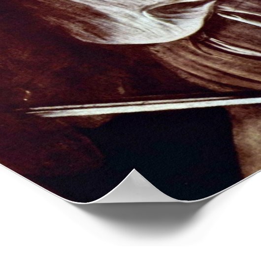 Michelangelo da Caravaggio - David und Goliath Poster (Ecke)