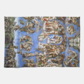 Michelangelo Das Jüngste Gericht Kunstdruck Geschirrtuch (Horizontal)