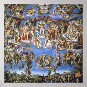 Michelangelo Das Jüngste Gericht Kunstdruck Poster