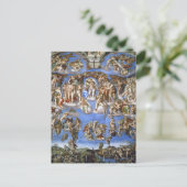 Michelangelo Das Jüngste Gericht Kunstdruck Postkarte (Stehend Vorderseite)