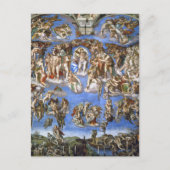 Michelangelo Das Jüngste Gericht Kunstdruck Postkarte (Vorderseite)