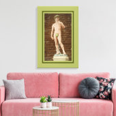 MICHELANGELO DAVID MIT ABSCHNITTLEAF LEINWANDDRUCK (Insitu (Wohnzimmer))
