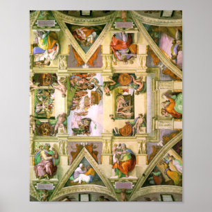Michelangelo - Decke der Sixtinischen Kapelle Poster