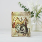 Michelangelo: Der Prophet Zechariah Postkarte (Stehend Vorderseite)