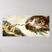 MICHELANGELO - Die Gründung von Adam 1512 Poster (Vorne)