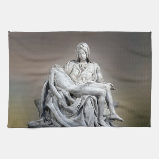 Michelangelo - Die Pieta Geschirrtuch (Horizontal)