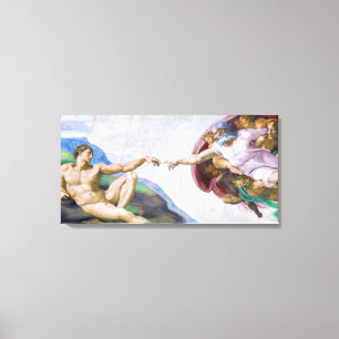 Michelangelo - Erschaffung Adams Isoliert Leinwanddruck