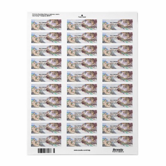 Michelangelo - Erschaffung von Adam Abgeschieden (Vorne)