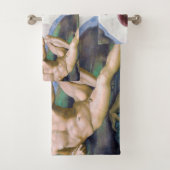 Michelangelo - Erschaffung von Adam Abgeschieden Badhandtuch Set (Insitu)
