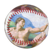 Michelangelo - Erschaffung von Adam Abgeschieden Baseball (Vorderseite Links)