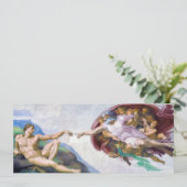 Michelangelo - Erschaffung von Adam Abgeschieden Einladung (Stehend Vorderseite)