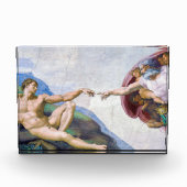 Michelangelo - Erschaffung von Adam Abgeschieden Fotoblock (Vorderseite)