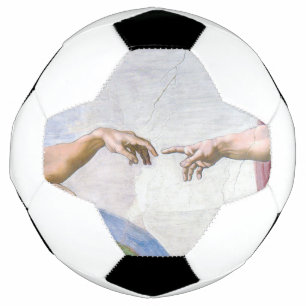 Michelangelo - Erschaffung von Adam Abgeschieden Fußball